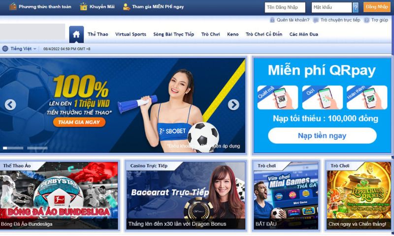 Đăng nhập website sbobet Lucky88